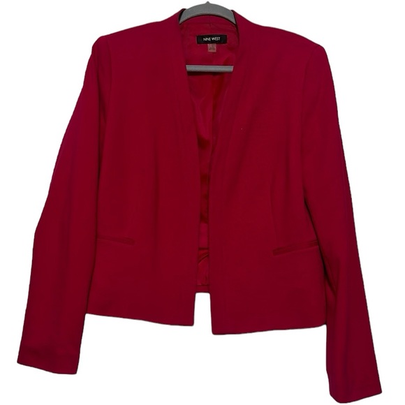 Nine West Jackets & Blazers - Nine West Women’s Fuchsia Pink Open Blazer Size 10